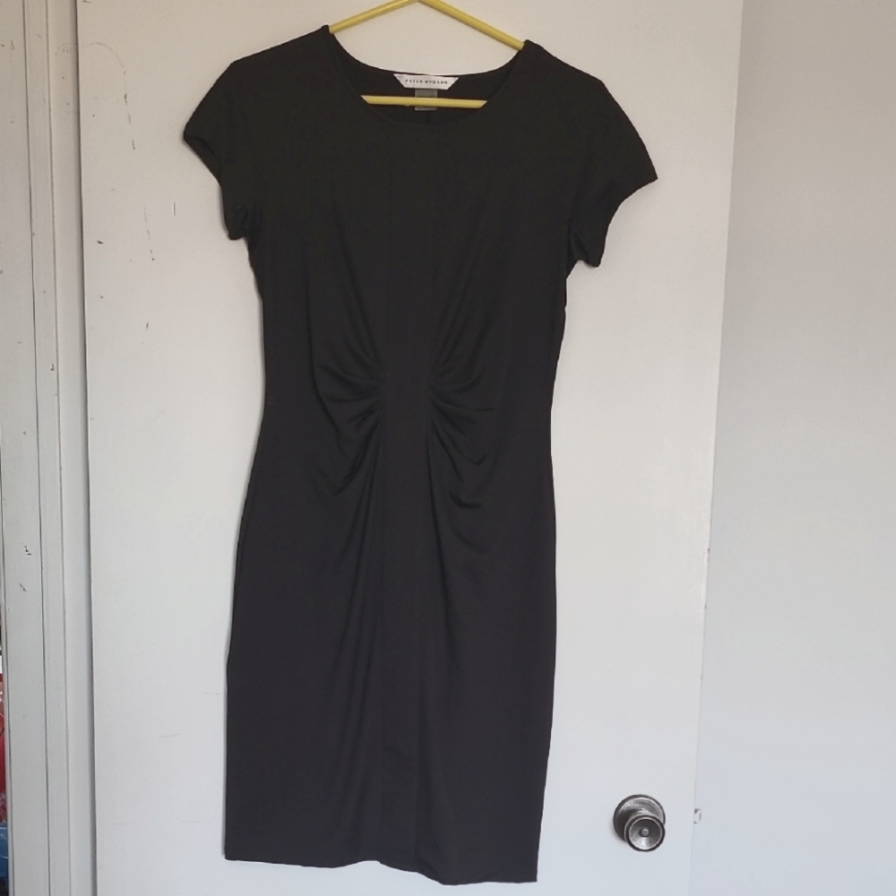 Black Cap Sleeve Dress